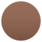 Brown Circle emoji on Emojione